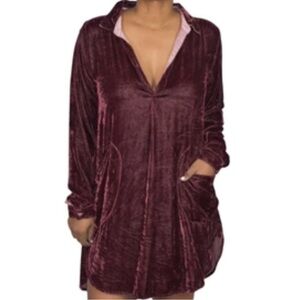 Free People
FREE PEOPLE X CP SHADES
Velvet Mini Tunic Dress